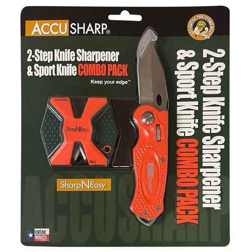 AccuSharp Folding Sport Knife SharpNeasy Combo Pack