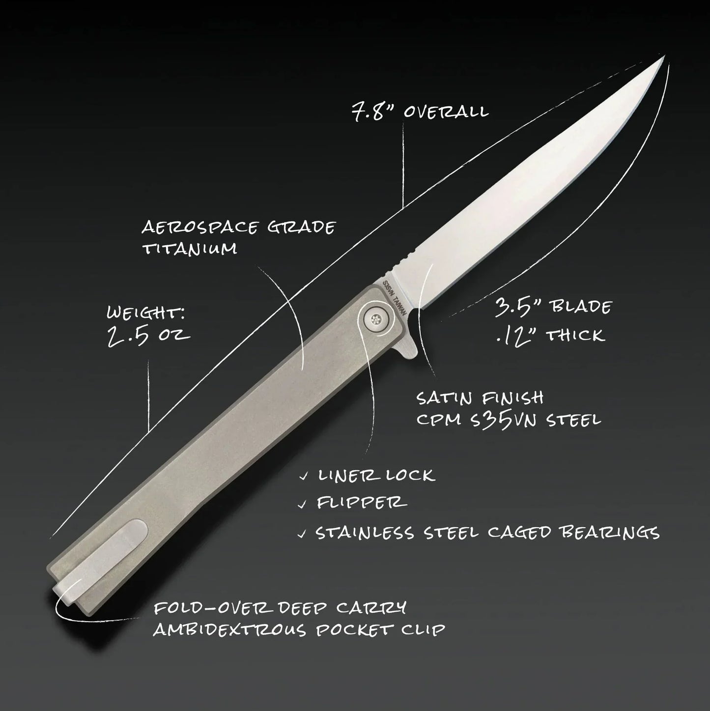 Ocaso Solstice Titanium Straight