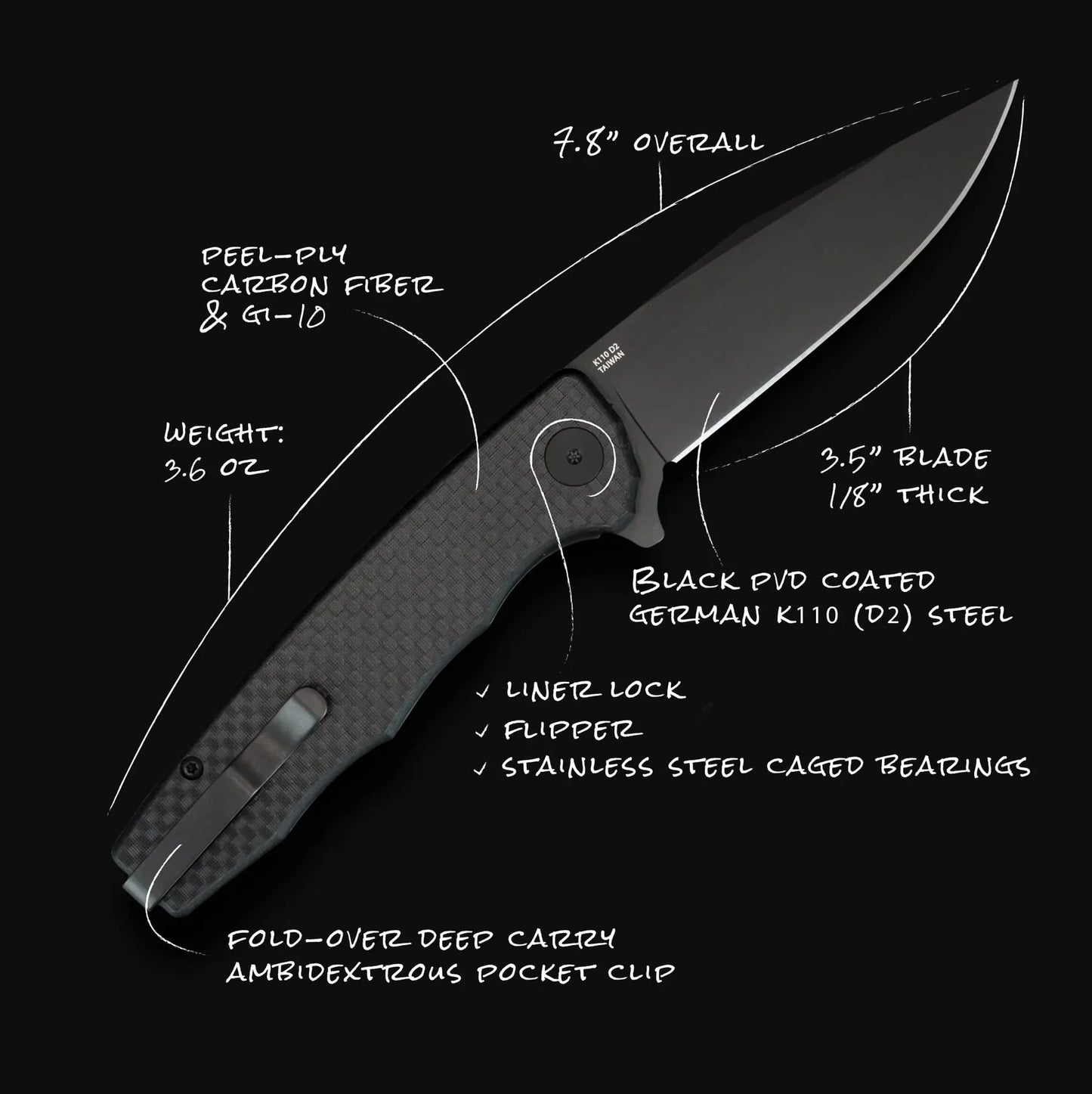 Ocaso Strategy G-10 Carbon Fibre